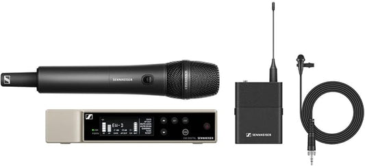 Sennheiser Pro Audio EW-D ME2/835-S Combo Wireless Handheld and Lavalier Microphone System - R1-R6