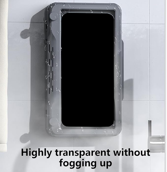 Phone Holder Bathroom Waterproof Home Wall Phone Case Stand Box Self Adhesive