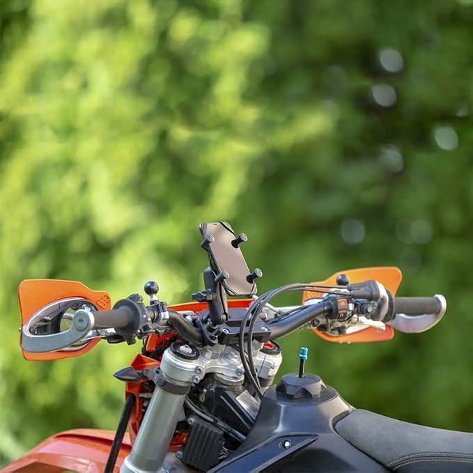 RAM Mounts X-Grip Phone Mount with Handlebar U-Bolt Base RAM-B-149Z-UN7U , Medium Arm for Motorcycle, ATV/UTV, Bike