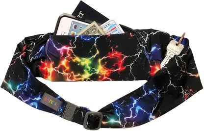 BANDI Plus Size Fanny Pack for Women - Travel-Ready Pocket Belt with Secure Hidden Money & Running Belt for Phone, Passport, Keys, & Medical Devices, Adjustable Fit, Comfortable (Cosmic)