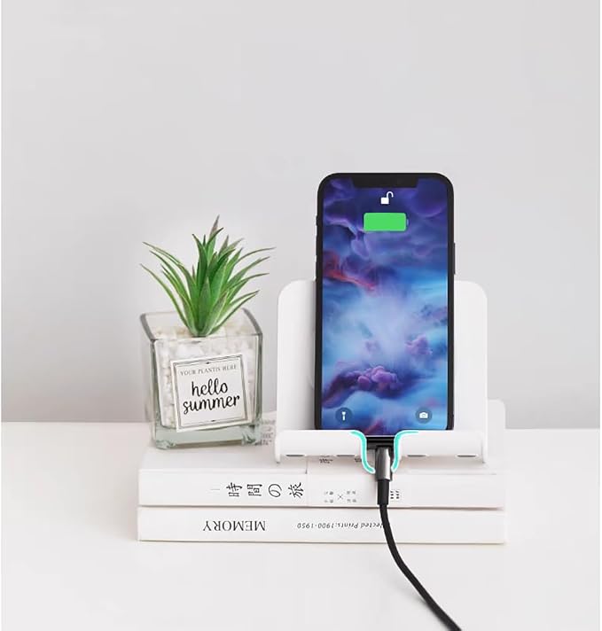 Upgraded Wall Mount Shower Phone Holder with 3pcs Adhesive Stickers | Adjustable and Removable Cell Phone Stand for Bathroom Bedroom Kitchen | Compatible with All Phone and Tablet (Black)