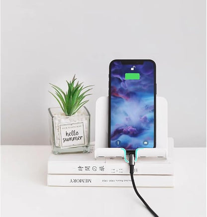 Upgraded Wall Mount Shower Phone Holder with 3pcs Adhesive Stickers | Adjustable and Removable Cell Phone Stand for Bathroom Bedroom Kitchen | Compatible with All Phone and Tablet (Black)