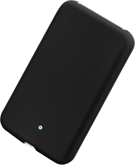 kwmobile Case Compatible with Apple Air MagSafe - Portable Powerbank Cover - External Battery Charger Bag, Shockproof - Black