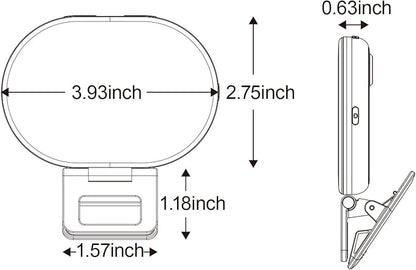 Selfie Light Clip-Must-Have for Influencers 3 Light Modes Side-Emitting Protects Eyes Fill Light for Phone, iPad & Laptop Rechargeable for iPhone&Android for Video Recording TikTok&Vlogging (Black)