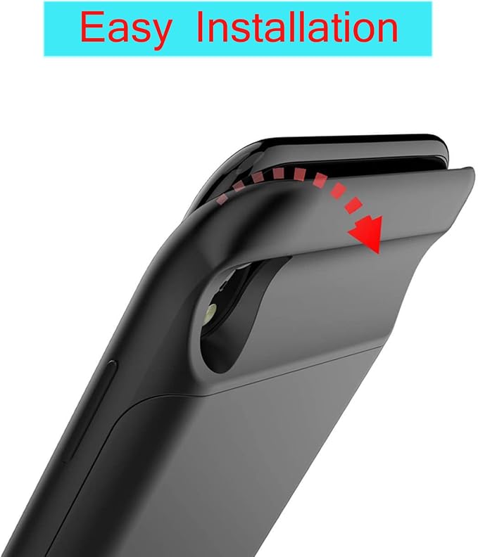 Battery Case for iPhone 11, Upgraded 7000mAh Rechargeable Portable Charging Case Compatible for iPhone 11 (6.1 inch) with Carplay Extended Battery Pack Charger Case (Black)