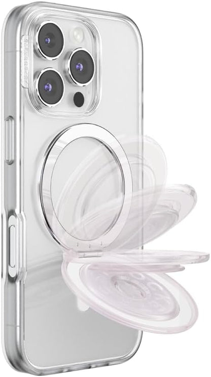 PopSockets Kick-Out Grip for MagSafe, Adjustable Kickstand for Portrait or Landscape, Magnetic Stand - Opalescent