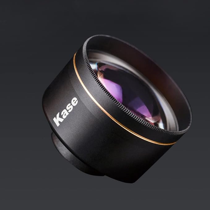Kase Smartphone Master Macro Lens with Phone Clip for iPhone 17 16 15 14 13 12 11 8 7 XR 6/Samsung/Android,17mm Thread Mount Cell Phone Macro Lens Attachment,Metal Body