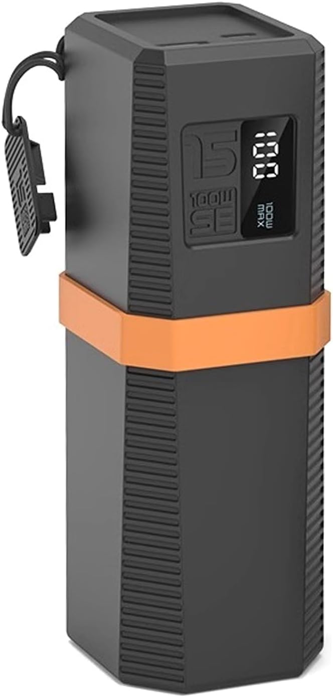 QMQJIA Protective Case for Power Charging Adapter Scratch Proof Shock Proof Silicone Skin for Battery Pack Holder 156x54x62mm