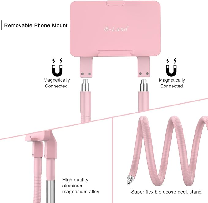 B-Land Cell Phone Holder, Universal Mobile Phone Stand, Lazy Bracket, DIY Flexible Mount Stand with Multiple Function