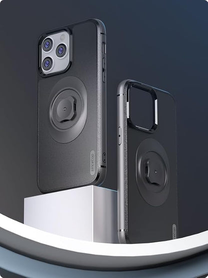 sincetop Shockproof Case with Quick Mount Adapter for iPhone 17(6.3") - Quick Attach Your Cellphone to Any Bike Mount/Car Phone Holder/Armband/Belt Clip