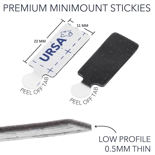 URSA Straps Premium MiniMount Stickies – 60 Pack (22 x 11 mm)