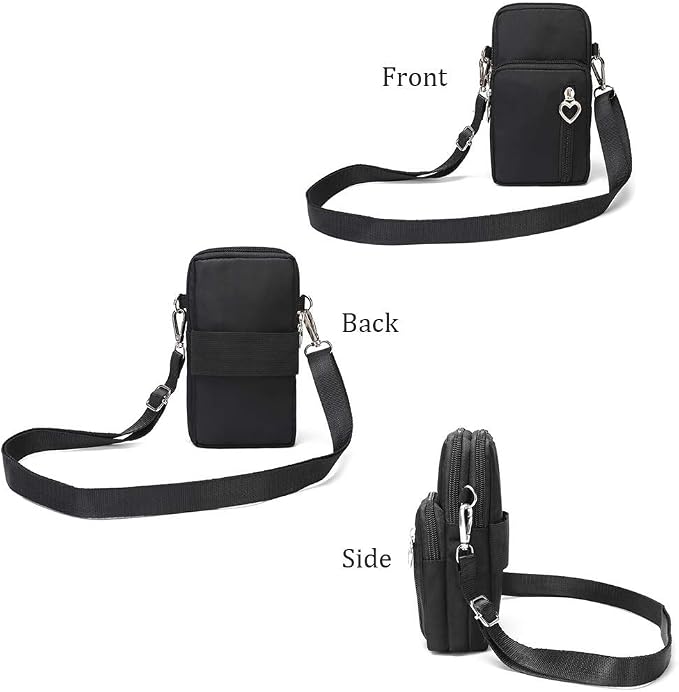 Outdoor Sweat-Proof Running Armbag Cross-Body Shoulder Casual Wallet Purse Crossbody Bag Gym Fitness Cell Phone Key Holder for iPhone 13 Pro/ 12 Pro/Xs Max/Xr, Galaxy Note 10, P30 Pro,Blue