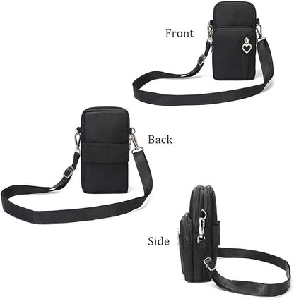 Outdoor Sweat-Proof Running Armbag Cross-Body Shoulder Casual Wallet Purse Crossbody Bag Gym Fitness Cell Phone Key Holder for iPhone 13 Pro/ 12 Pro/Xs Max/Xr, Galaxy Note 10, P30 Pro,Blue