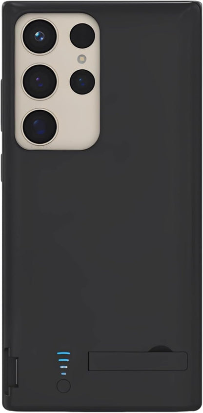 Power Bank Case for S25/S24, 5000Mah with Built-in Kickstand, Led Indicator, Slim Protective Design