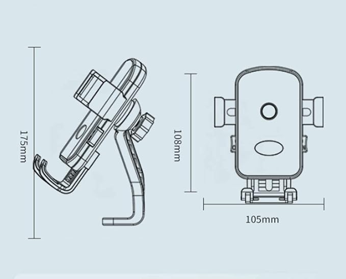 Bike Phone Holder,Anti-Shake Motorcycle Handlebar Phone Mount,Cell Phone Holder for Bike Bicycle Motorcycle Compatible with Phone 4-7inch (with Pole)