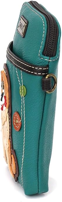 CHALA Dog Collection Cell Phone Crossbody Purse-Women PU Leather/Canvas Multicolor Handbag with Adjustable Strap