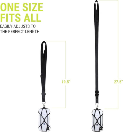 Gear Beast Universal Crossbody Cell Phone Lanyard Compatible with iPhone, Galaxy & Most Smartphones, Phone Case Holder & Cross Body Strap Black