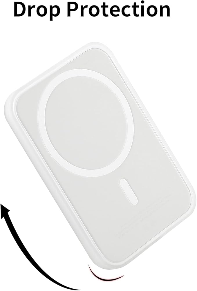 oakxco Silicone Case Compatible with Magsafe Battery Pack, Magsafe Battery Pack Cover, Scratch & Shatter Resistant, Matte Clear