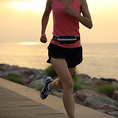 Running Belt Cell Phone Holder, Gear Beast Expandable Waist Pack Fanny Pack, Slim Adjustable Sport Travel Pack Phone Bag Fits 12 Pro Max Mini 11 Pro Max XS XR X 8 Plus Galaxy S20 S10 S9 + Note 20 10 9