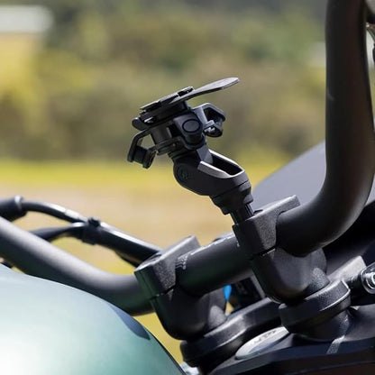 Quad Lock Handlebar Clamp Bolt Motorcycle Phone Mount PRO Kit with Vibration Dampener and MAG Universal Adaptor