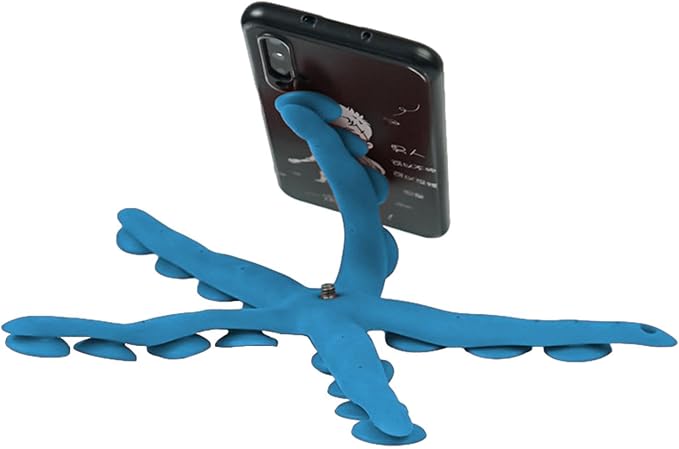 Flexible 5 Tentacles Suction Camera Holder | Octopus-Inspired Rubber Stand, Phone Holder, Strong SLR Stand, Cup Tentacles Grip