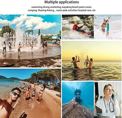 wellhouse 3D Waterproof Phone Pouch with Lanyard,Premium TPU100FT Deep Waterproof Phone Case for iPhone 17 16 15 14 13 12 Pro Max XS Samsung,Snorkeling, Surfing, Kayaking,Skiing,Hot Springs