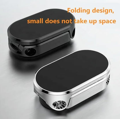 Magnetic Car Phone Holders - Foldable & Retractable Arms, N52 Magnets, 360° Rotation, Strong VHB Dashboard Adhesion, Universal Compatibility (2-Pack)