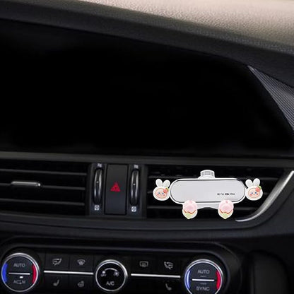 Car Cellphone Holder Cute Zodiac Rabbit Car Phone Holder Adorable Car Phone Holders Cute Phone Holders for Your Cars Phones Mount with Sturdy Air Vent Clip for All Smartphones