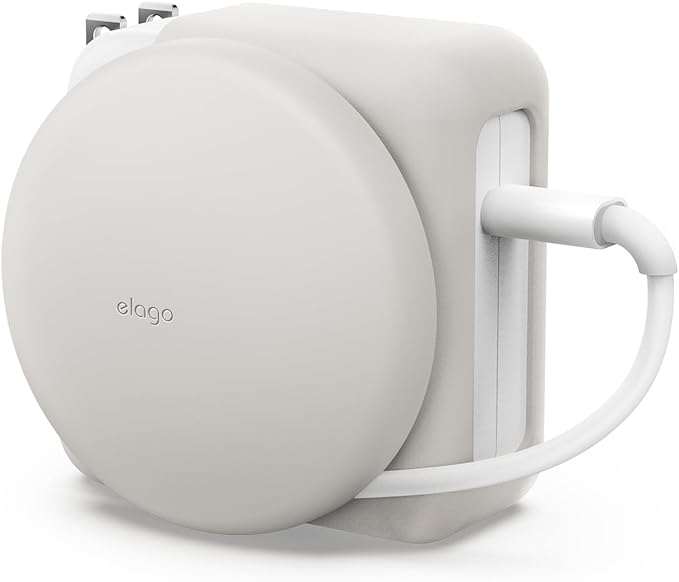 elago Charger Cable Management Case, Cord Reel Organizor Compatible with MacBook Pro 14" M5 M4 M3 2024 2023 [A3426] [A3434] [A3112] [A3401] [A2918] [A2992], 70W (Stone)