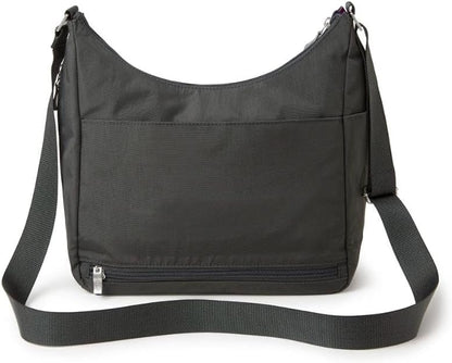 Baggallini womens Everywhere Bagg Crossbody Women 11x9 Lightweight Nylon Hobo Water-resistant Travel Bag W/Rfid