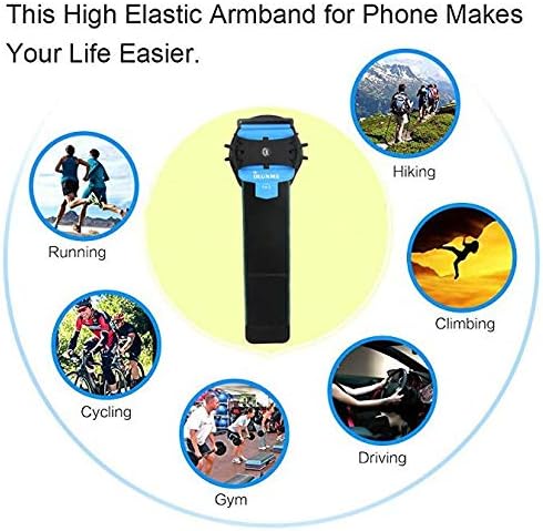 360 Running Armband Phone Holder for Samsung Galaxy Note 20 Ultra, S20 S21 Ultra, S20+ S21 Plus, Note 10 Lite 10 Plus 9, S10 Lite Plus, A11 A21 A51 A71 A10S A20S A21S LG Stylo 6 V60 K51 Velvet (Black)