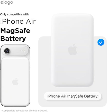 elago Hybrid Clear Case Compatible with MagSafe Battery Pack for iPhone Air - PC + TPU Hybrid Technology, Anti-Yellowing, Crystal Clear, Shockproof Cover, Protective Case (Transparent)