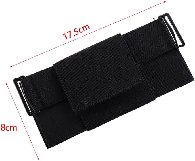 Leadigol Slim Running Phone Belt Bag, 18x9cm Waist Bag Money Belts Waist Pack Pouch Running Phone Holder Bag for Hiking Climbing Outdoor Women Men(17.5cm)
