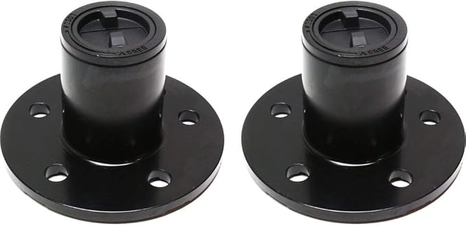 Evan-Fischer Manual Locking Hub Set of 2 compatible with Ford Ranger 90-97 Black 4.5 Bolt Circle 5-Stud 27 Splines