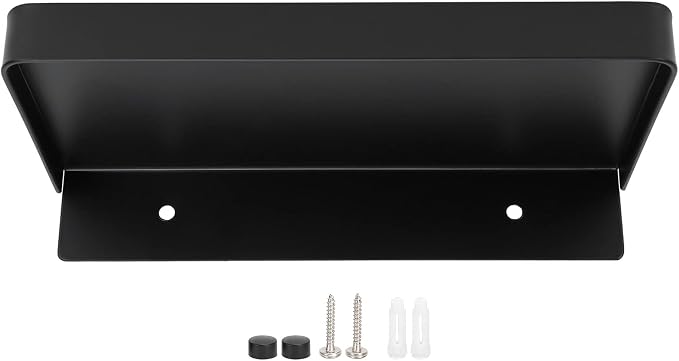 Bathroom Phone Shelf, Floating Bathroom Cell Phone Holder Shelf, Stainless Steel Toilet Phone Holders with Screw Kit, 7.3x3.5in Toilet Phones Shelves for Glasses, Cups