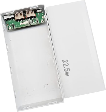 22.5W 1260110 Battery Case Ensuring Fast Charging Enclosure Box Detachable Mobile Power for Electronics Fast Charging White