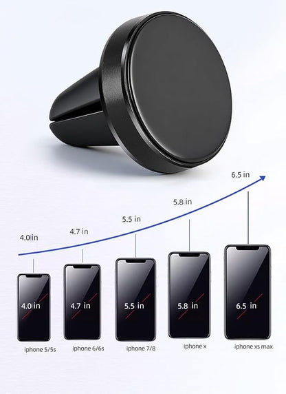 Magnetic Phone Holder for car【2 Packs 】【Strong Magnet】phone holders for your car phone holder Mount for Car【4 Metal Plate】Universal Airvent cell phone car mount for iphone Samsung car accessories