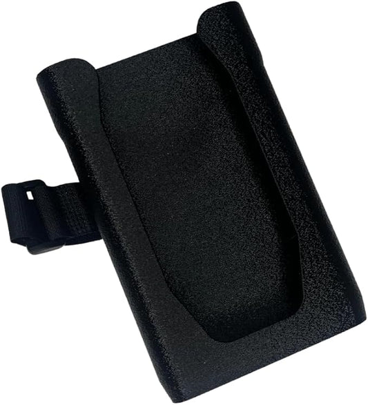 Chatelet Universal Phone Holder with Strap On Design | Phone Mount for Boats, Golf Carts, Pool Umbrellas, Strollers & More | Made in USA (Black)