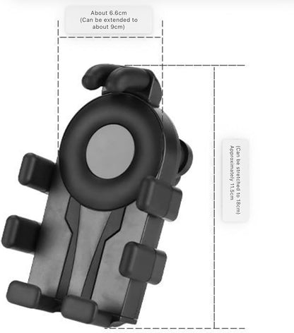 2026 anti-theft aluminum alloy motorcycle, bicycle, mobile phone holder, airbag, super strong grip, equipped with shock absorbers and safety locks, adjustable size, suitable for all smart phones