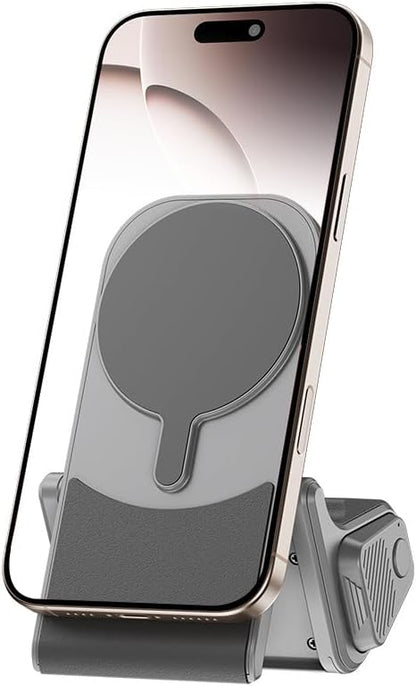 KIWIFOTOS for iPhone Magsafe Camera Grip Magnetic Phone Handle with Bluetooth Remote & Tripod Mount Adapter for iPhone 17 16 Pro Max Samsung Smartphone Vlog Video Shooting