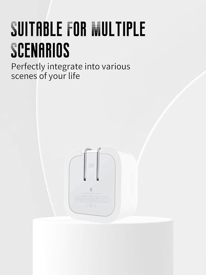 Case for Apple 35W Dual USB-C Port Compact Power Adapter, FJIASTB Kids-Friendly Soft Silicone Protective Cover, Shockproof (White)