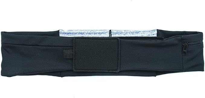 3 Pocket Adjustable Running Belt Waist Pack, Fanny Pack For Working Out With Sweat Resistant Backing, Holds All iPhone Models
