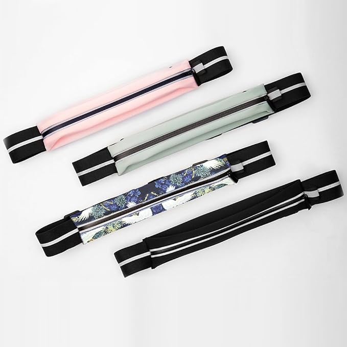 Running Belt for men,Water Resistant Fanny Pack for Women,cycling exercise travel,Reflective strips suitable for night,Slim Running adjustable size running belt bag for iPhone 17 16 15 Samsung