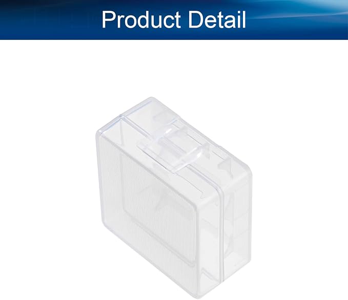 Heyiarbeit Battery Storage Case Holder Box for 2 18350 Batteries, Clear Color (1 Pack)