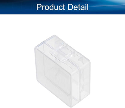 Heyiarbeit Battery Storage Case Holder Box for 2 18350 Batteries, Clear Color (1 Pack)