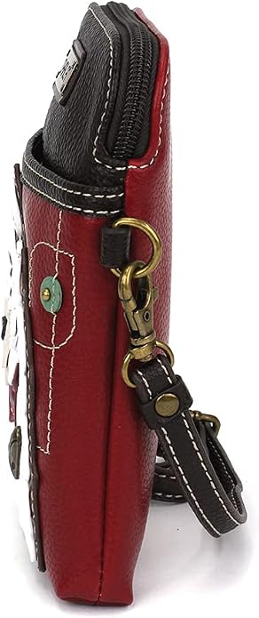 CHALA Dog Collection Cell Phone Crossbody Purse-Women PU Leather/Canvas Multicolor Handbag with Adjustable Strap