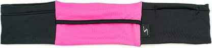 3 Pocket Adjustable Running Belt Waist Pack, Fanny Pack For Working Out With Sweat Resistant Backing, Holds All iPhone Models