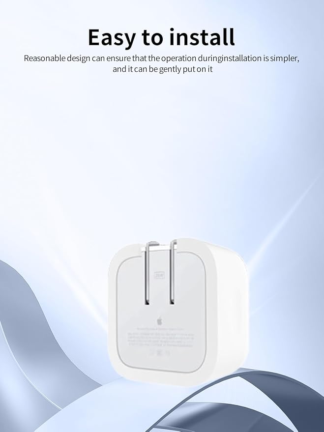 Case for Apple 35W Dual USB-C Port Compact Power Adapter, WUNIAK Soft Silicone Protective Portable Scratch Shock Resistant Shell, Protective Case for Apple 35W Dual USB-C Charger, White