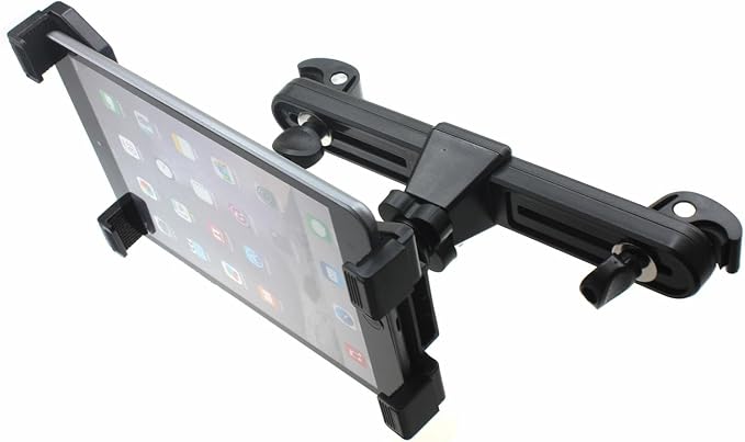 Car Headrest Mount Holder Seat Back Compatible with Amazon Fire HD 10 Kids (13th Gen 2023)/Fire Max 11 (13th Gen 2023), Cradle Swivel Tablet Dock
