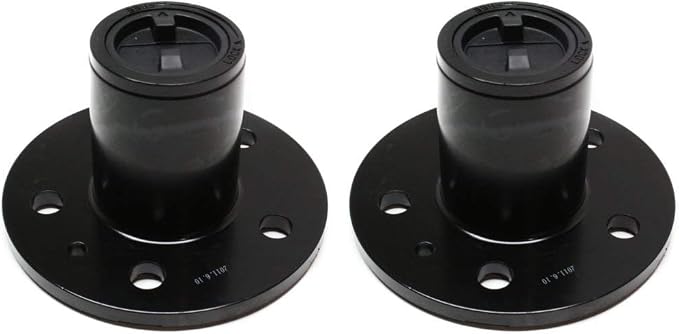 Evan-Fischer Manual Locking Hub Set of 2 compatible with Ford Ranger 90-97 Black 4.5 Bolt Circle 5-Stud 27 Splines